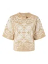 Pinko Printed T-shirt In Neutrals