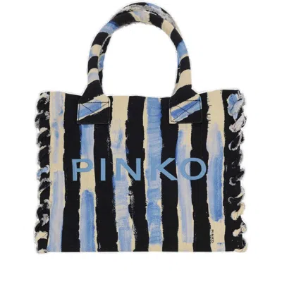 Pinko Printed Top Handle Bag In Multi