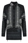 Pinko Bandana Print Button-down Shirt With Adjustable Hem