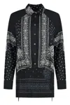 Pinko Bandana Print Button-down Shirt With Adjustable Hem