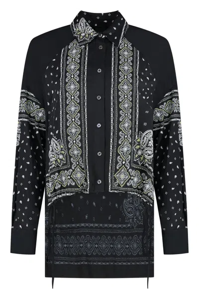 PINKO PINKO PRINTED VISCOSE SHIRT