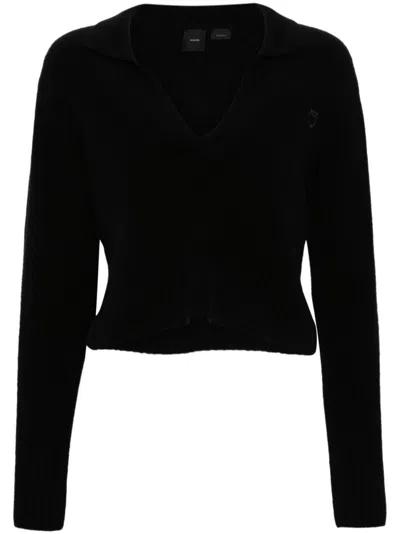 PINKO `PROFUMO` POLO-NECK SWEATER