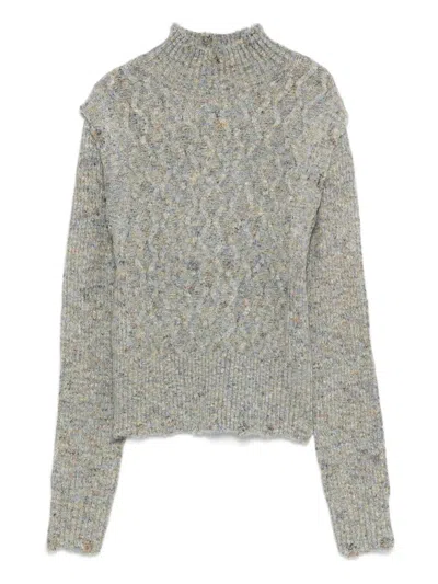 Pinko Proud Mary Maglia Muline In Gray