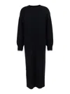 Pinko Long-sleeved Knitted Dress In Multi