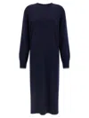 Pinko Crew-neck Contrast-trim Maxi Dress In Multi