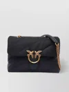 Pinko Puffer Quilted Shoulder Bag With Chain Strap