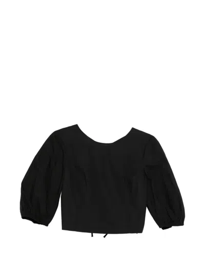 Pinko Puff-sleeve Blouse In Black