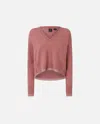 Pinko Pull En Cachemire Et Lurex In Nostalgia Rose