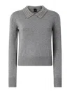 Pinko Ventotene Wool Blend Sweater In Gray
