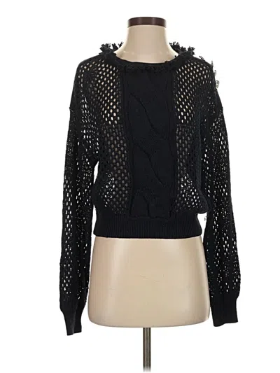 Pre-owned Pinko Pullover Sweater In Black