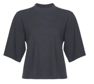 Pinko Pure Cotton T-shirt Comfort In Blue