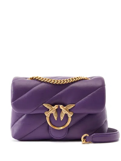 Pinko Mini Love Bag Puff Maxi Quilt In Purple