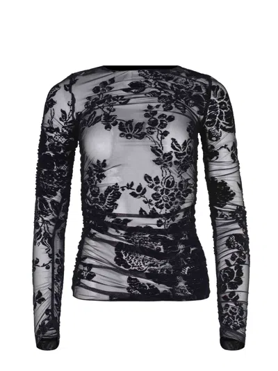 Pinko "puzzle" Sweater In Black