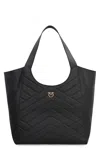 Pinko Puzzle Tote Bag In Black
