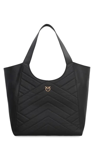 Pinko Puzzle Tote Bag In Black