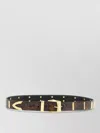 Pinko Python Print Belt Adjustable Gold Hardware