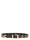 Pinko Python Print Belt In Brown
