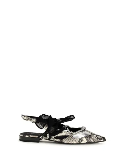 Pinko Python-print Gianira Ballerinas In Animal Print