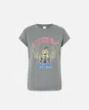 Pinko Maxi Print T-shirt In Grey-dark Seagull
