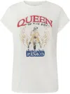 Pinko Queen Of The Road Biker Print T-shirt In White