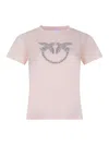 Pinko Quentin T-shirt Made Of Cotton. In Pink