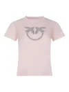Pinko Quentin T-shirt Made Of Cotton. In Pink