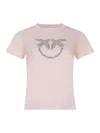 Pinko Quentin T-shirt Made Of Cotton. In Pink