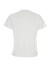 Pinko 'quentin' White Crewneck T-shirt With Love Birds Diamond Cut Logo On The Front In White