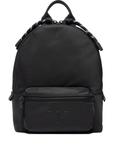 Pinko Quilted Backpack In Black