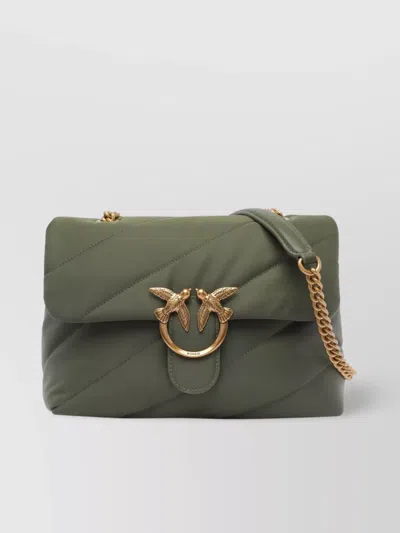 Pinko Quilted Chain Strap Puffer Shoulder Bag