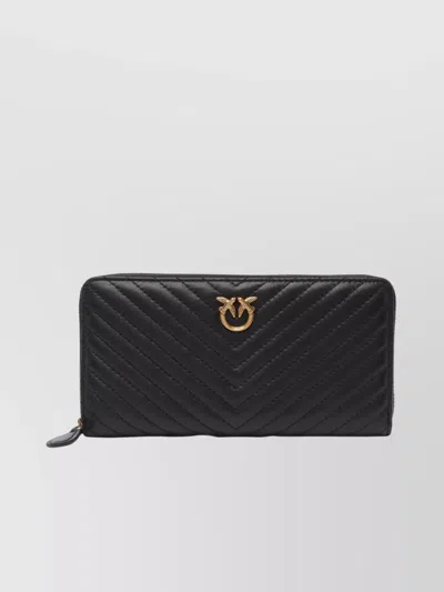 Pinko Quilted Design Gold-tone Hardware In Grey