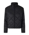 Pinko Quilted Technical Canvas Jacket In Black