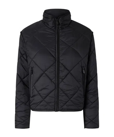 PINKO QUILTED DIAMOND-PATTERN JACKET