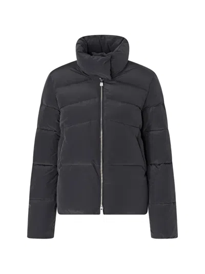 Pinko Quilted High-neck Jacket In Gray