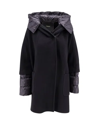 PINKO PINKO QUILTED HOODED COAT