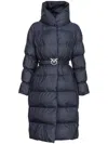 Pinko Collirio Down Jacket In Blue