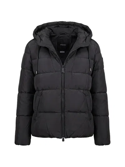 Pinko Quilted Hooded Jacket In Multi