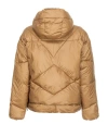 Pinko Quilted Hooded Jacket In Green