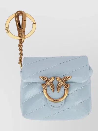 Pinko Quilted Keyring Chain Gold Tone Hardware
