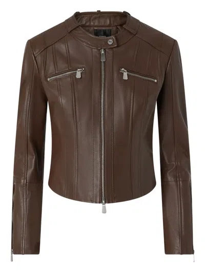 PINKO QUILTED LEATHER JACKET