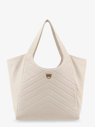 PINKO QUILTED LEATHER SHOULDER BAG