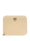 Pinko 'tyler' Chevron Pattern Wallet In Neutrals