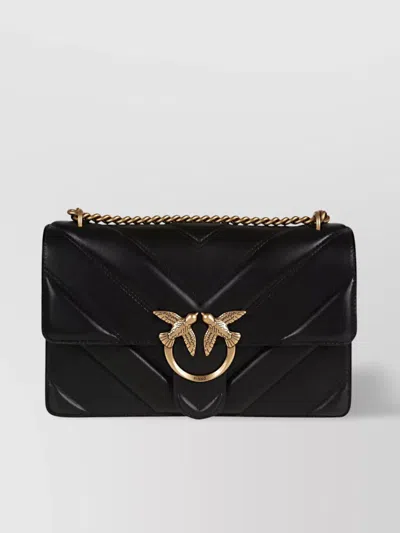 Pinko Quilted Love Bird Chain Strap Bag