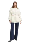 Pinko Quilted Nylon Down Jacket In White