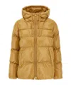 Pinko Quilted Polyamide Down Jacket In Green