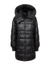 Pinko Quilted Puffer Down Jacket In Black