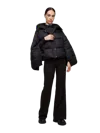 Pinko Quilted Puffer Down Jacket In Black