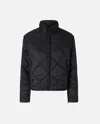 Pinko Quilted Technical Canvas Jacket In Black