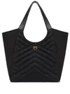 Pinko Quilted Chevron Dual Handle Shoulder Bag In Black