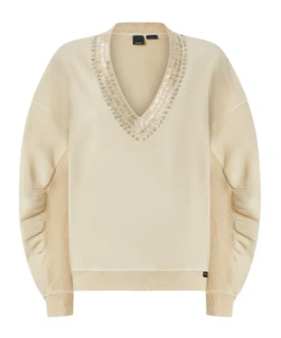 Pinko Raboni Sweater In Nude